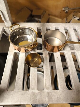 1 stk. stigevogn med blandede samples