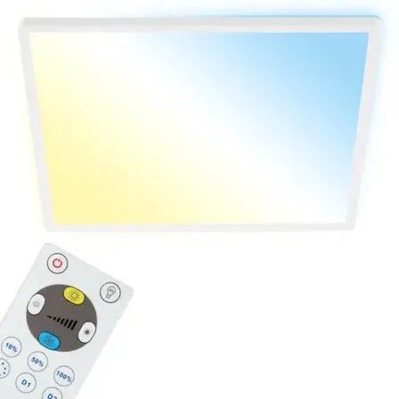 5 stk. casalux led slim panel m. remote hvid ø 29,3 cm(ubrugt)