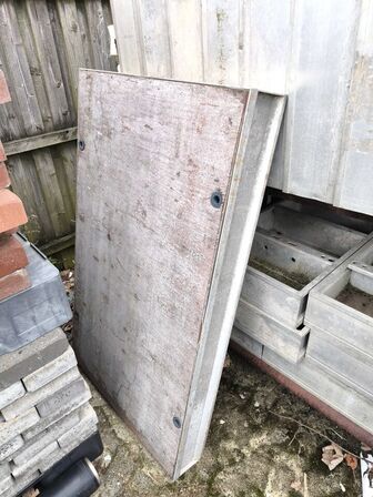 Parti med betonforme