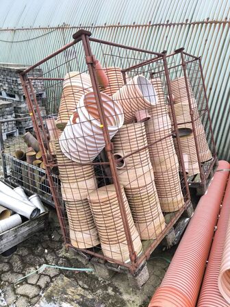 Lot med diverse kloarkrør