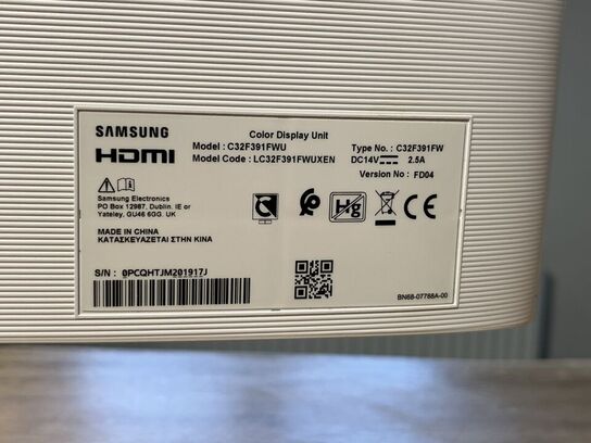 Monitor 32" SAMSUNG C32F391FWU