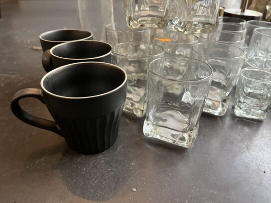 Lampe, lysestager, glas m.v. 