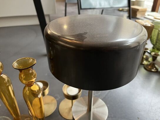 Lampe, lysestager, glas m.v. 