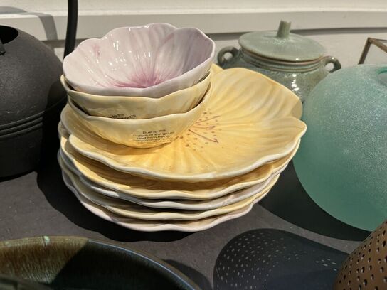 Tallerkner, fade m.v. 