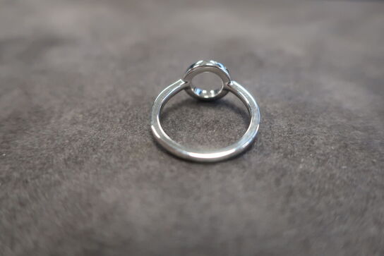 Classic Halo Trio of Diamonds Ring str. O