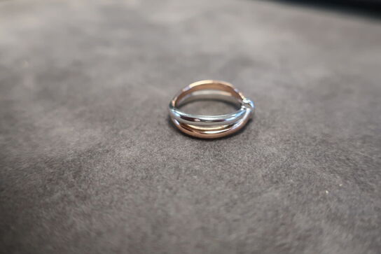 Love Eternity Silver & 18ct Rose Gold Ve str. K
