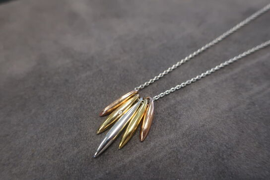 Icicle  Pendant Rose and Yellow XX