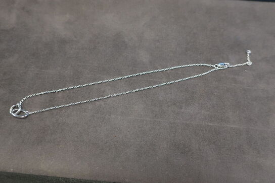 Classic Halo Trio of Diamonds Necklace