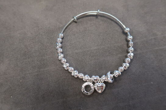 Bangle Silver Heart Bangle