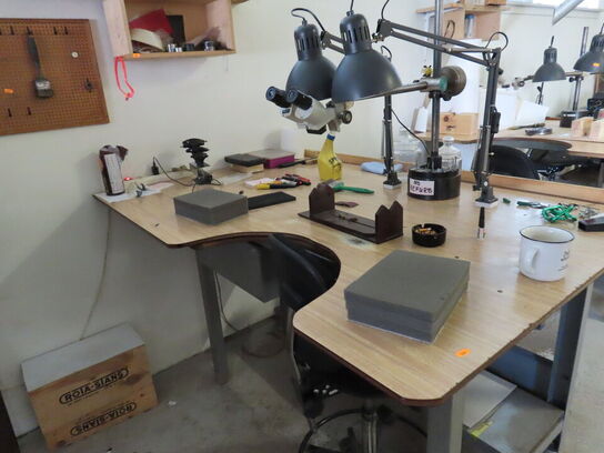 Arbejdsplads med indhold