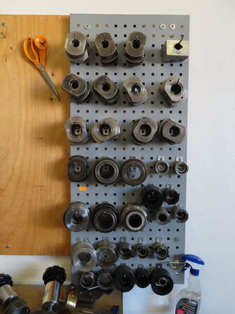 Test/rette bænk med værktøj