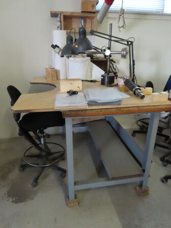 Arbejdsplads med indhold