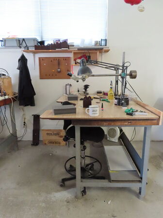 Arbejdsplads med indhold