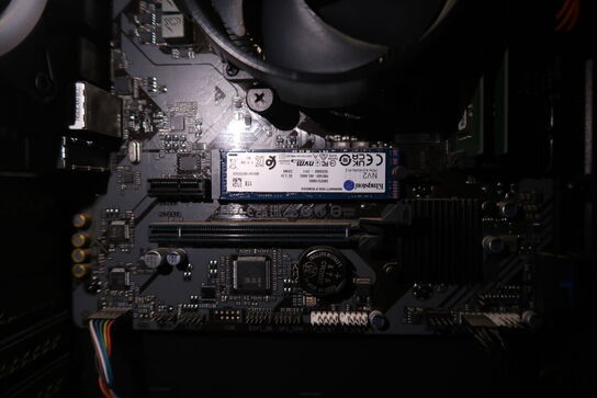 2 stk. computerskærme ACER, labelprinter DYMO, tastatur, mus, computer