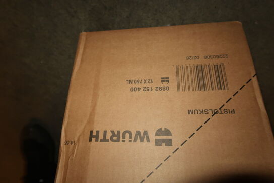 Div. Pistolskum WÜRTH, affaldssække m.m.