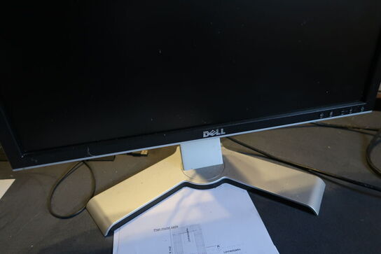 El. hæve/sænke skrivebord, kontorstol, computerskærm