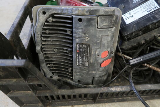 Kasse med div. Arbejdslamper