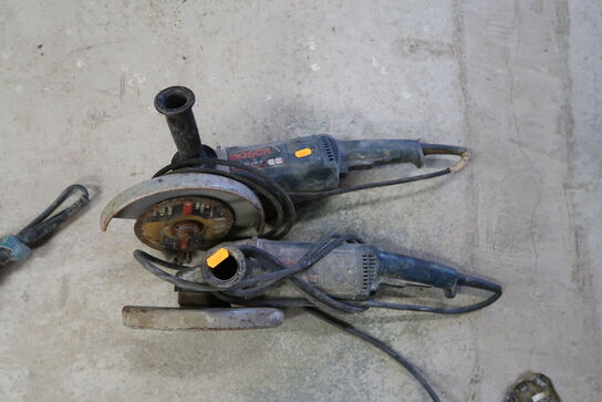 2 stk. vinkelslibere BOSCH, MAKITA