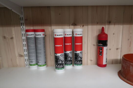 Div. Pistolskum WÜRTH, affaldssække m.m.