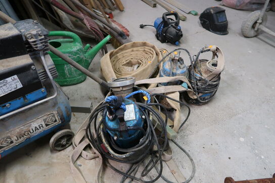 3 stk. dykpumper bl.a. TSURUMI PUMP RS2.4S, HS3.75S med slange