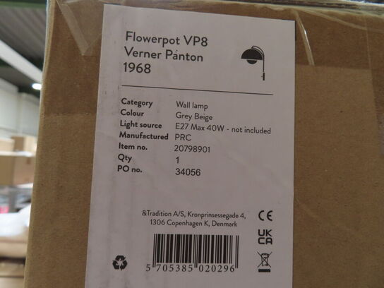 Væglampe VERNER PANTON FLOWERPOT VP8