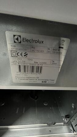 Emhætte, demo ELECTROLUX