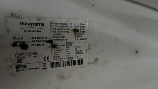 Skabsfryser, brugt HUSQUARNA