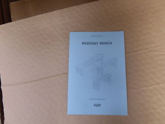 Sæt WEEKDAY BENCH  HAY
