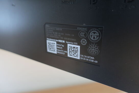 2 stk. monitorer 24" DELL P2419HC