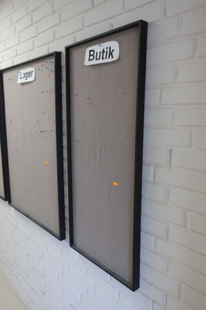 3 stk. opslagstavler 