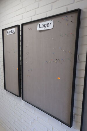 3 stk. opslagstavler 