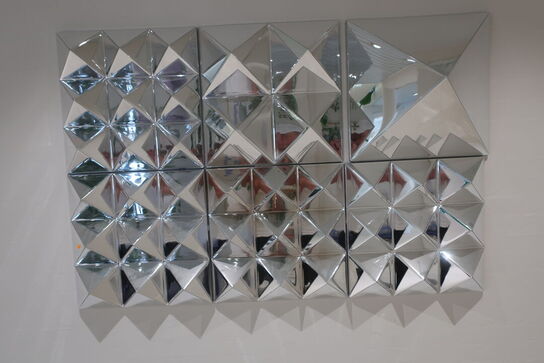 2 stk. vægdekorationer VERPAN Mirror Sculpture 