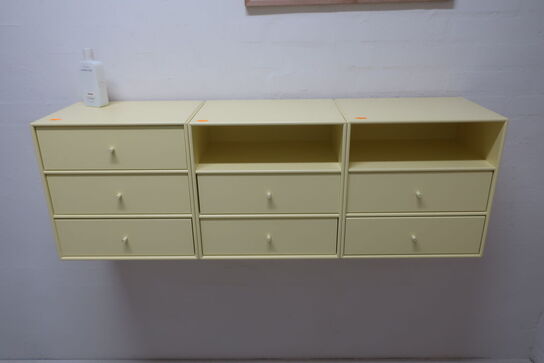 3 stk. skuffemoduler MONTANA 