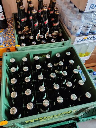 4 ks. øl samt løse flasker