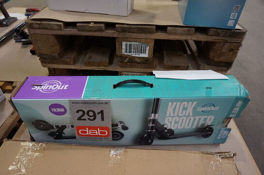 SpinOut Kick scooter løbehjul - sort