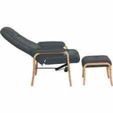 Otium lænestol inkl. fodskammel - grå 