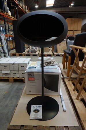 Le Feu Dome - Steel high - sort med stål ben 