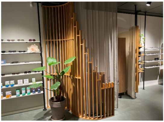 Lammelvægge i egefiner mv.