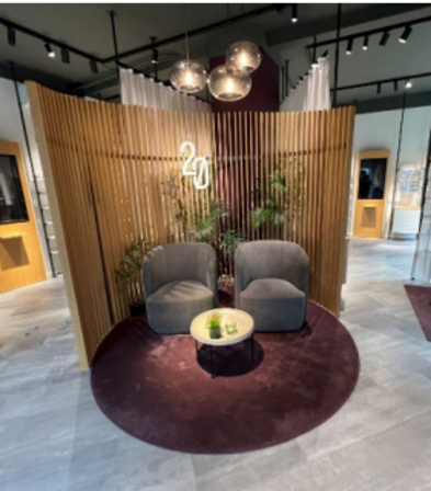 Lammelvægge i egefiner mv.