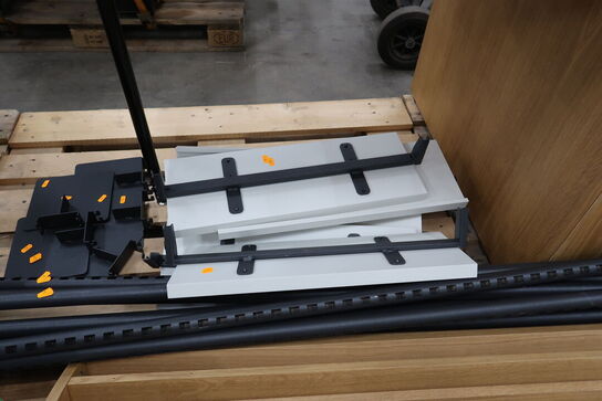 Reolsystem m. hylder, spejle og skabe