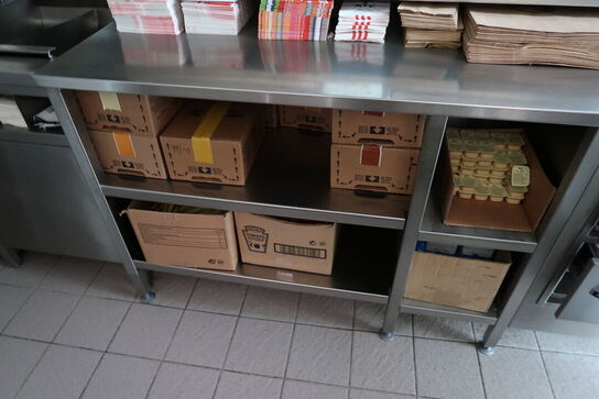 Rustfri stålbord med varmskuffe HATCO Drawer Warmer (varmeskabe medfølger ikke)