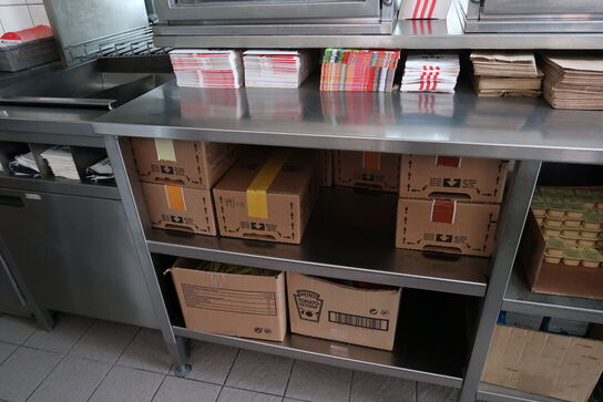 Rustfri stålbord med varmskuffe HATCO Drawer Warmer (varmeskabe medfølger ikke)