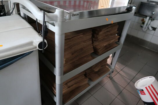 Opbevaringsvogn med div. Engangsservice