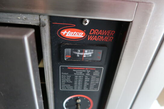 Rustfri stålbord med varmskuffe HATCO Drawer Warmer (varmeskabe medfølger ikke)