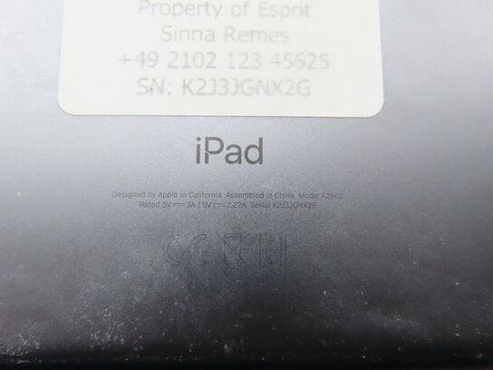 Tablet, APPLE IPAD Type: A2602