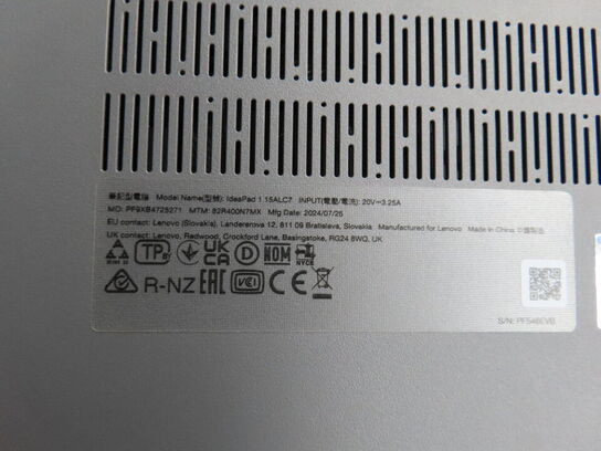 Bærbar PC, LENOVO IDEAPAD 1 15ALC7