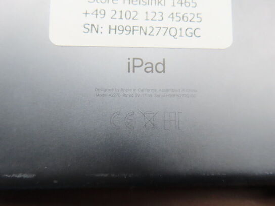 Tablet, APPLE IPAD Type: A2270
