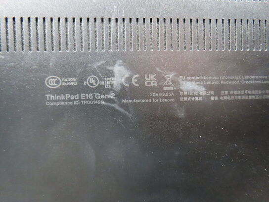 Bærbar PC, LENOVO THINKPAD E16 Gen 2  
