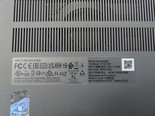 Bærbar PC, LENOVO THINKBOOK 16 G6  