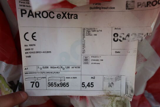 43,6 m2 isolering 70 mm